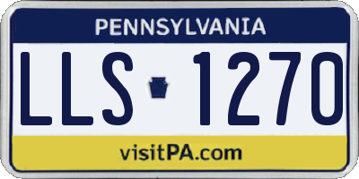 PA license plate LLS1270