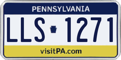 PA license plate LLS1271