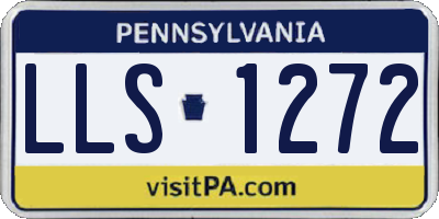 PA license plate LLS1272