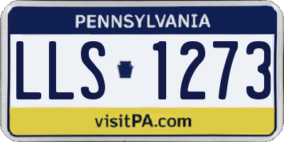 PA license plate LLS1273
