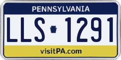 PA license plate LLS1291