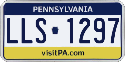 PA license plate LLS1297