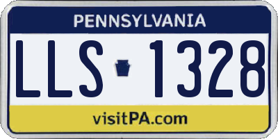 PA license plate LLS1328