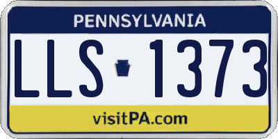 PA license plate LLS1373