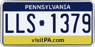PA license plate LLS1379