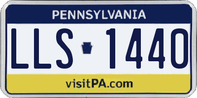 PA license plate LLS1440