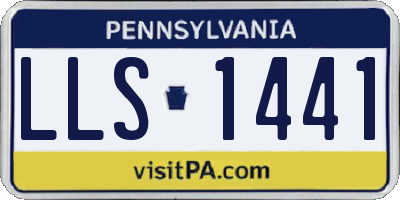 PA license plate LLS1441