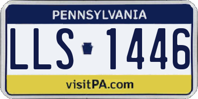 PA license plate LLS1446