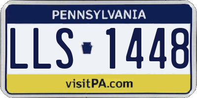 PA license plate LLS1448