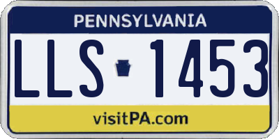 PA license plate LLS1453