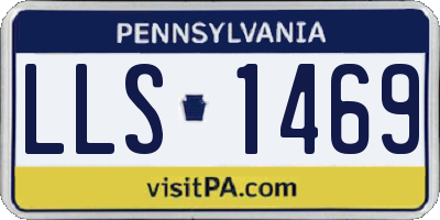 PA license plate LLS1469