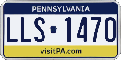 PA license plate LLS1470
