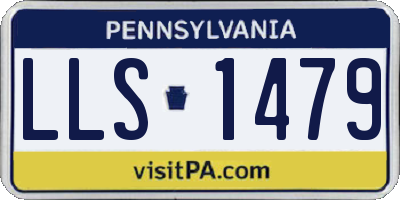 PA license plate LLS1479