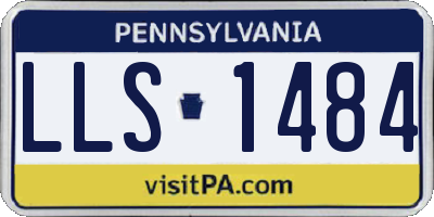 PA license plate LLS1484