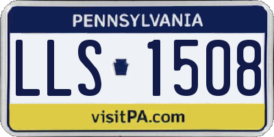 PA license plate LLS1508