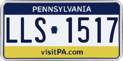 PA license plate LLS1517