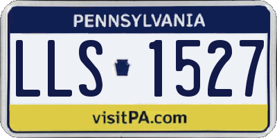 PA license plate LLS1527