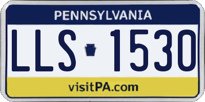 PA license plate LLS1530
