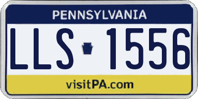 PA license plate LLS1556
