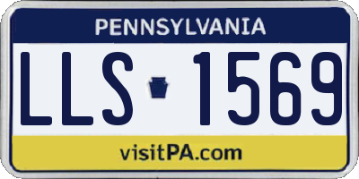 PA license plate LLS1569