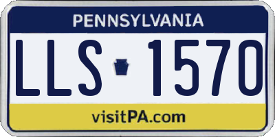 PA license plate LLS1570