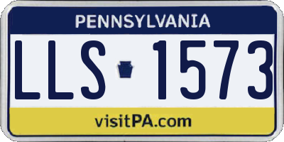 PA license plate LLS1573