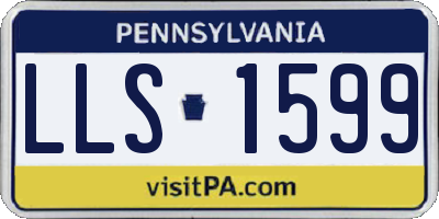 PA license plate LLS1599