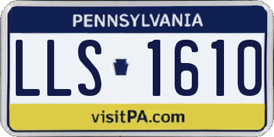 PA license plate LLS1610