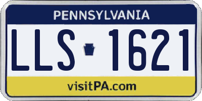 PA license plate LLS1621
