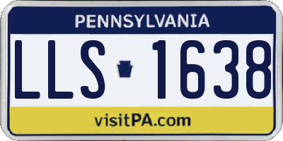 PA license plate LLS1638