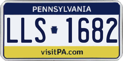 PA license plate LLS1682