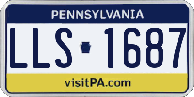 PA license plate LLS1687