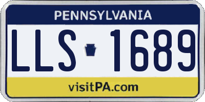 PA license plate LLS1689