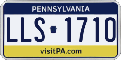 PA license plate LLS1710