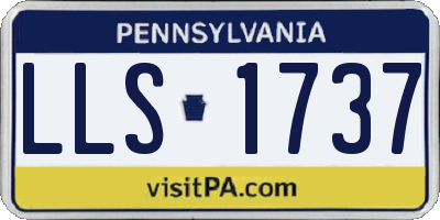 PA license plate LLS1737