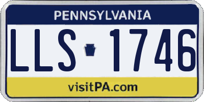 PA license plate LLS1746