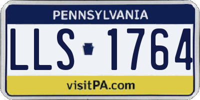 PA license plate LLS1764