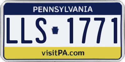 PA license plate LLS1771