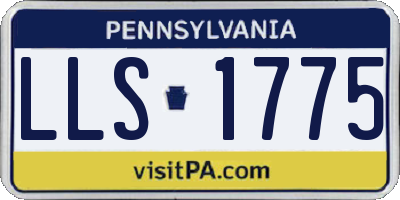 PA license plate LLS1775