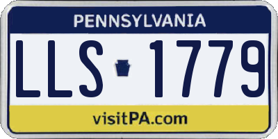 PA license plate LLS1779