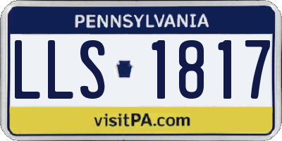 PA license plate LLS1817