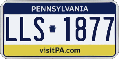 PA license plate LLS1877
