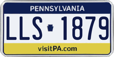 PA license plate LLS1879