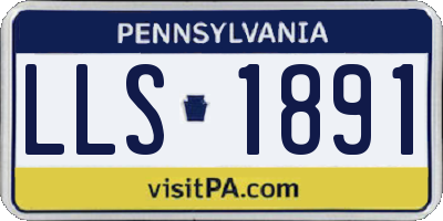 PA license plate LLS1891