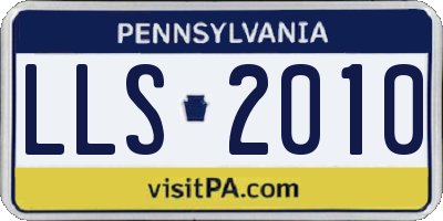 PA license plate LLS2010