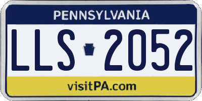 PA license plate LLS2052