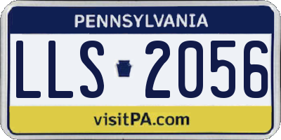 PA license plate LLS2056