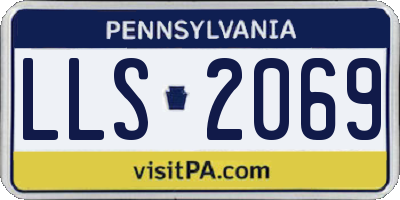 PA license plate LLS2069