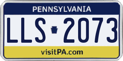 PA license plate LLS2073