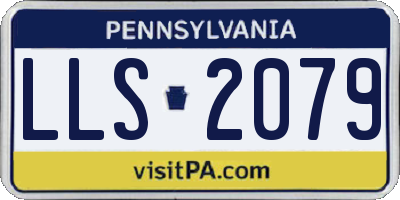 PA license plate LLS2079